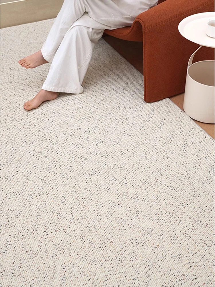 Modern Thick Handmade Wool Carpet Bedroom Large Cream Style Living Room Area Rug Customize Sofa Cloakroom Kid Play Mat Rug