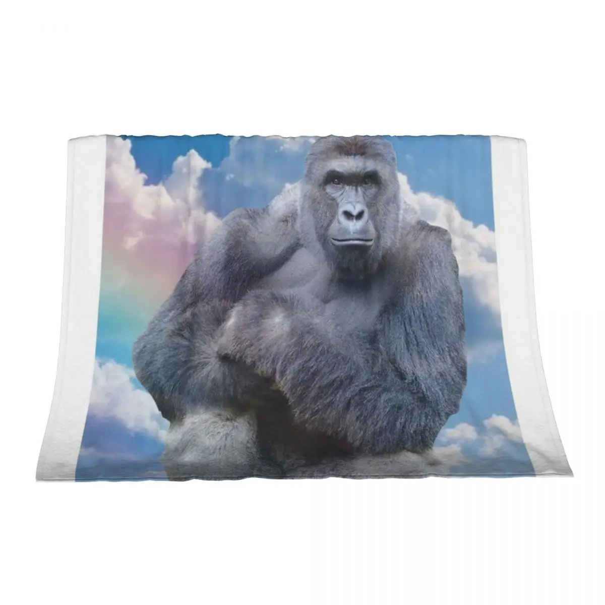 

Harambe Throw Blanket Decorative Throw Plaid Beach Blankets