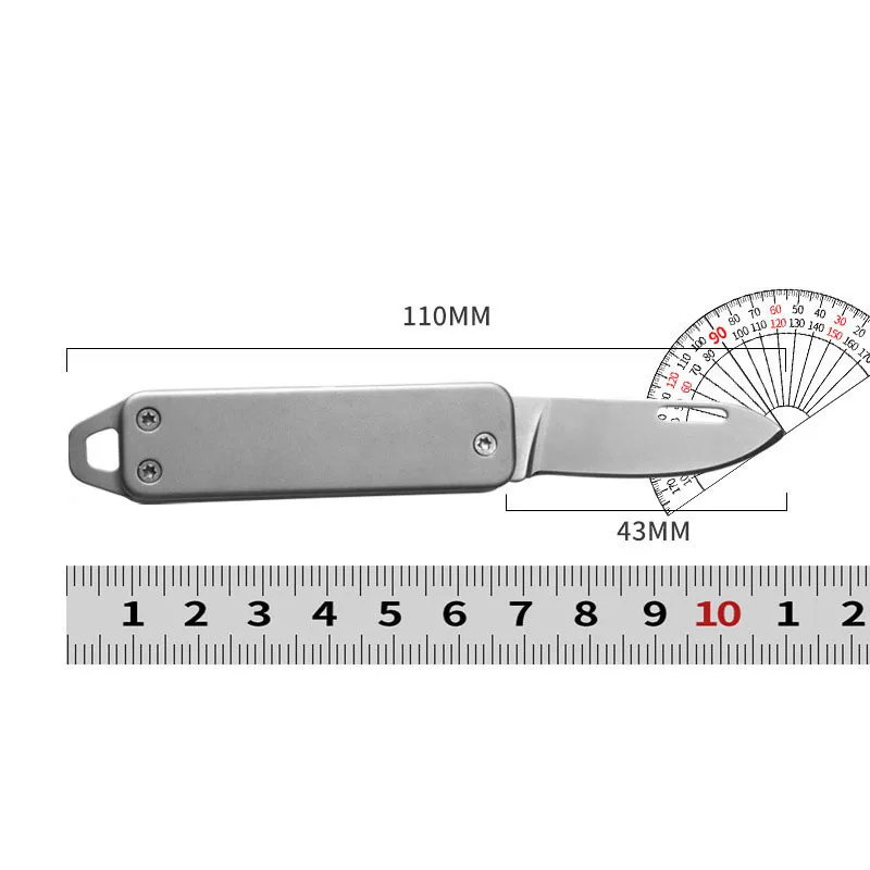 Mini Outdoor Folding Knife Edge High Hardness Camping Self-defense Knife Gift Fruit Knife Open Box Tool Key Pendant