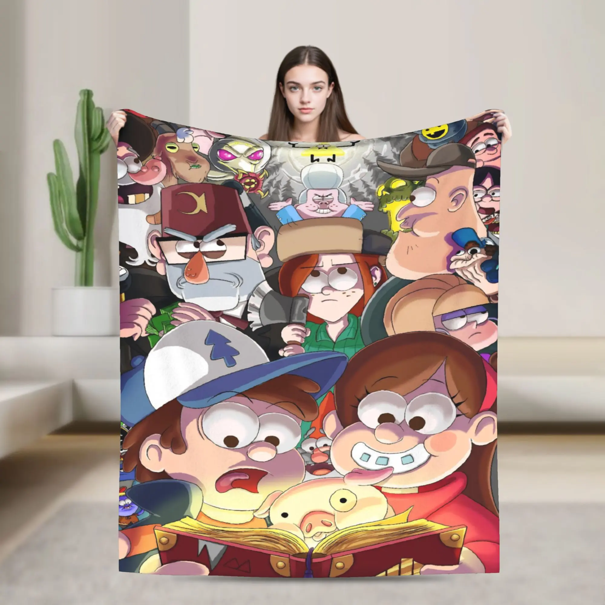 G-Gravity Falls Blanket Multiple Sizes Soft and Lightweight  Throw Blankets for Sofa Couch and Bed