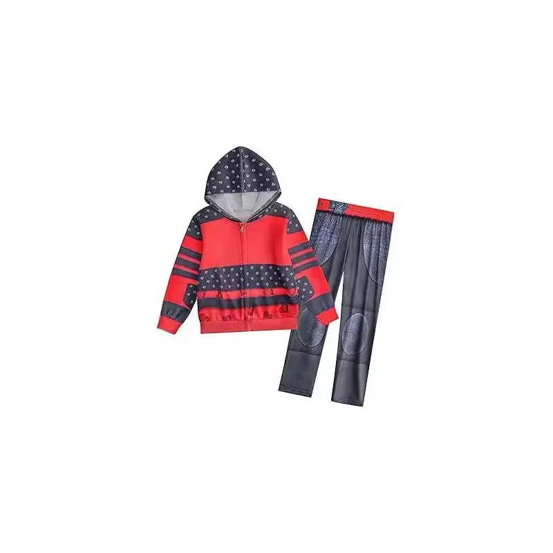 2024 크로스 보더 뉴 디센던트 4 레드 퀸즈 라이즈 걸스 드레스 레드 무대 공연 의상@0Z*