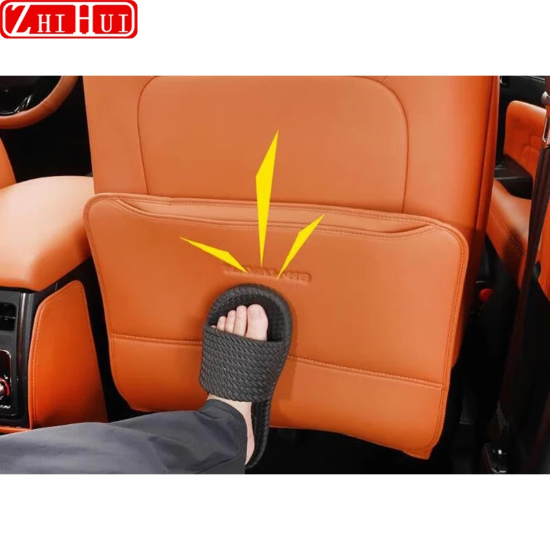 

For Haval H9 II 2024 2025 2nd Gen Car PU Leather Anti Kick Mat Pad Car Anti-kick Protector Mats Seat Back Protector Accessories