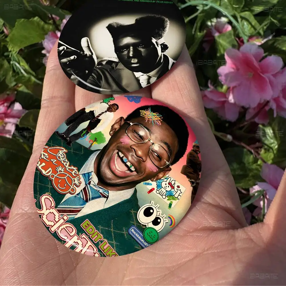 مغني الراب تايلر الخالق أنيمي دبابيس لطيف الكرتون شارة سترة الجينز التلبيب دبوس هدية الملحقات