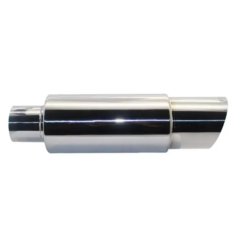 الفولاذ المقاوم للصدأ سيارة العادم الأنابيب مستقيم طبل الخمار أنابيب طرفية عالية الجودة العالمي 63 مللي متر منفذ 89 مللي متر طول 370 مللي متر #2