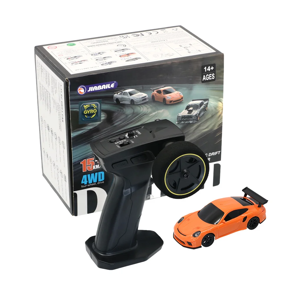 รถบังคับวิทยุ 4WD RTR ขนาด 1/43 พร้อมไจโร ขับเคลื่อนสี่ล้อ ควบคุมด้วยคลื่นความถี่ 2.4G รถแข่งขนาดเล็ก ดริฟท์ได้ ของเล่นความเร็วสูง รุ่นของขวัญ