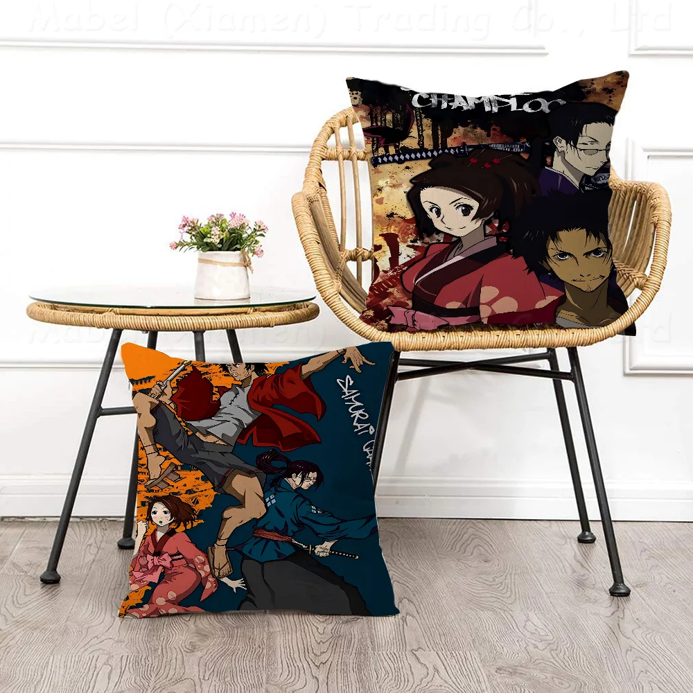 

Samurai Champloo Pillow Gift Home Office Decoration Pillow Bedroom Sofa Car Cushion CoverPillow Case