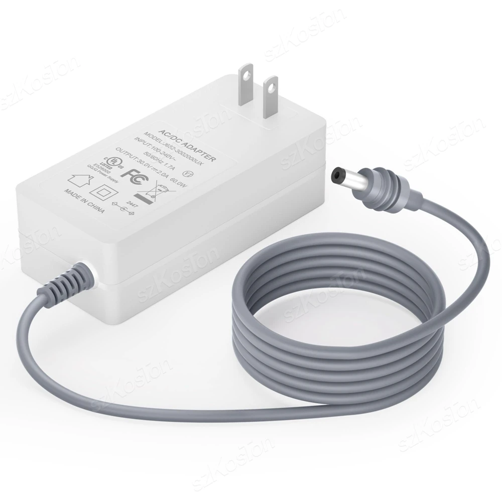 For Starlink Mini Power Charger Replacement Power Supply AC Adapter 30V 2A 60W Output Wall Charger Plug for Starlink Mini Dish