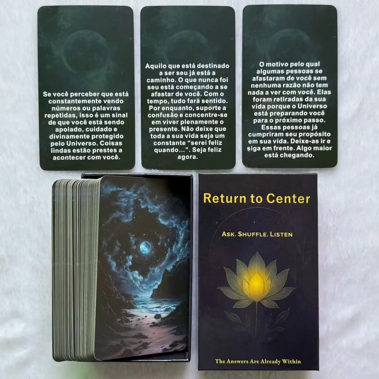 

Португальские карты Oracle, 54 карты с посланиями от Вселенной, эстетичная колода для осознанности и ежедневного осмысления, 12x7 см, 14+