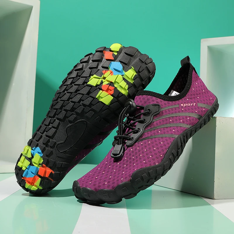 Couple Beach Shoes Lightweight Anti Slip Breathable Surfing Drifting Fishing Quick Drying Sweat Wicking River Wading Shoes Men