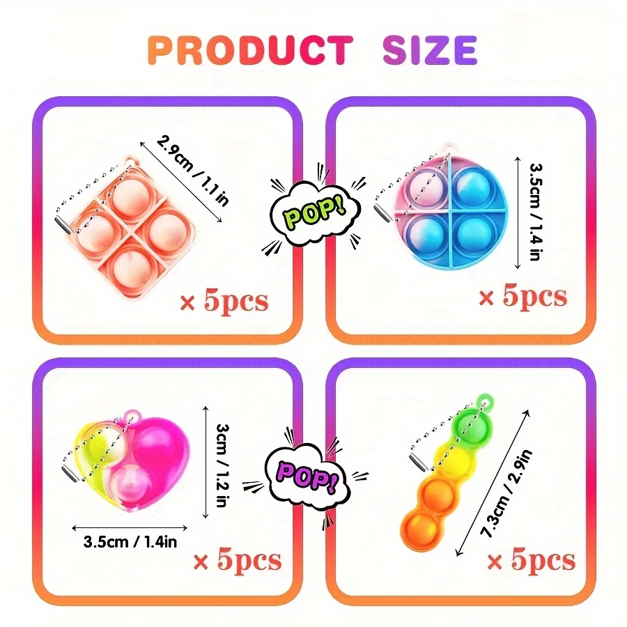 10 peças brinquedos sensoriais mole de cor aleatória para crianças, material durável, lembranças de festa de aniversário de natal, presentes para meninos e meninas