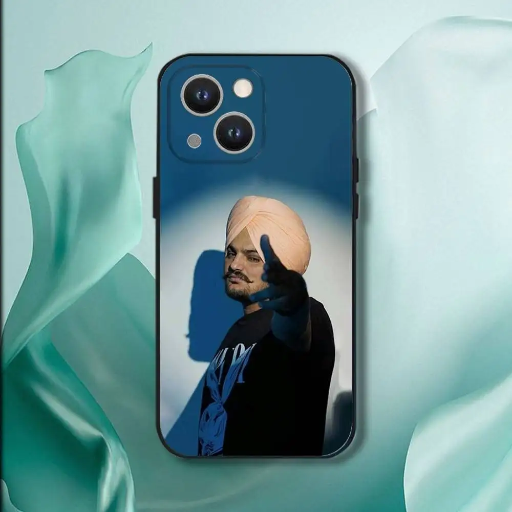 Funda de teléfono Rapper S-Sidhu Moose Walas para iPhone 17,16,15,14,13,12,11,Pro,XS,Max,XR,Plus,E,SE4,Mini funda blanda negra