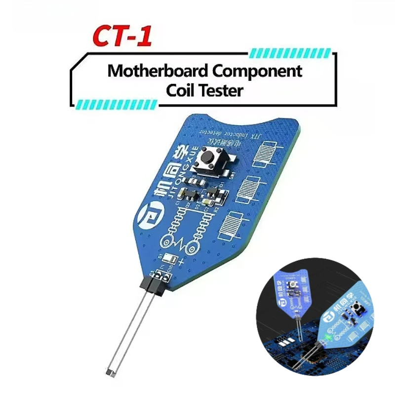 CT-1 testador de bobina de componente da placa-mãe para reparo de placa pcb para ferramenta de verificação rápida de falhas de indução eletromagnética