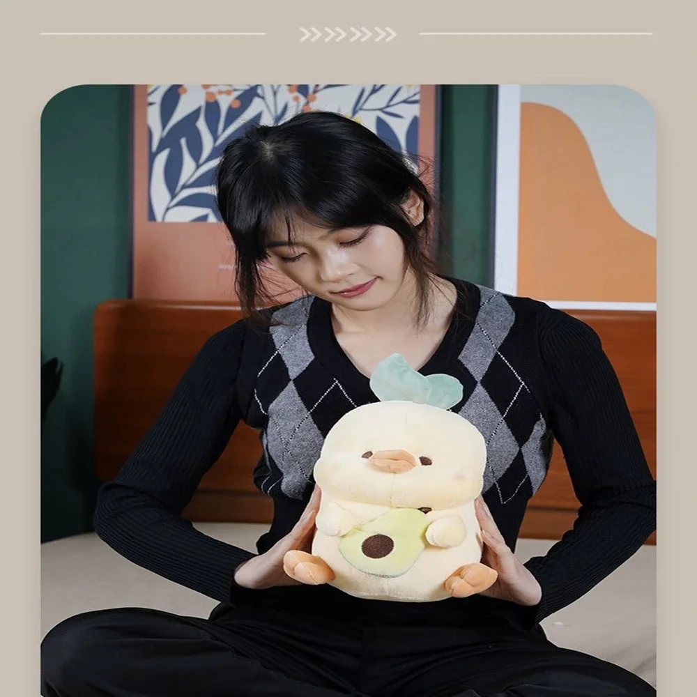 23cm 귀여운 인형 봉제 장난감 팬더 허그 대나무 오리 허그 아보카도 토끼 허그 당근 곰 허그 딸기 베개 어린이 선물 아이디어