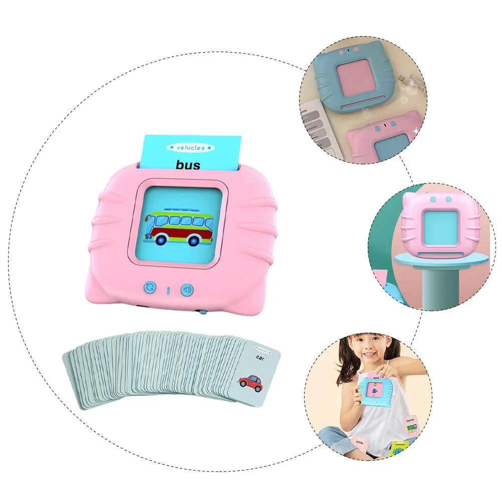 1 set 1 set di carte per l'apprendimento dell'inglese macchina per bambini parole educative precoci fornitura di apprendimento immagini per bambini conoscenza gioco divertente
