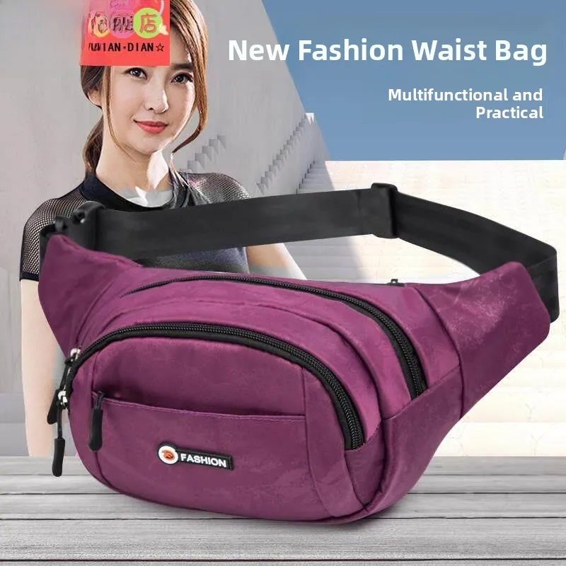 fashionable-multi-layer-women's-waist-bag-for-mobile-phones-practical-workwear-wallet-multi-functional-oxford-cloth-bag