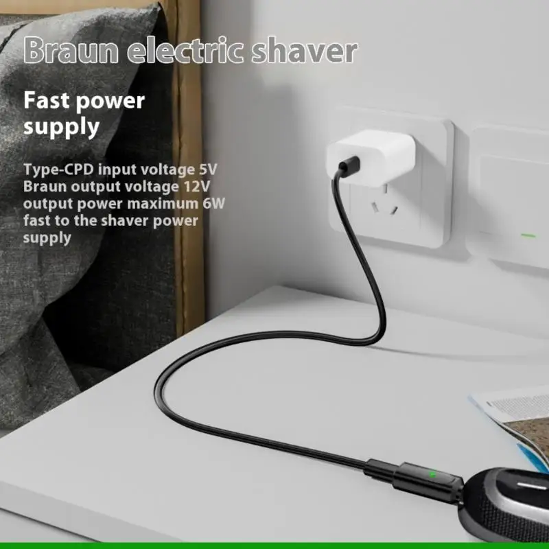 U55C 6W Type C Charging Converter Connector Adapter for Dedicated Electric Trimmers LED Fast Charging Solution