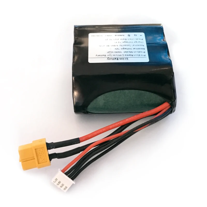 3S2P 12V 6800mAh Rechargeable Li-ion Battery 6.8Ah for Various RC Airplane Quadrotor， Connector XH2.54+XT60