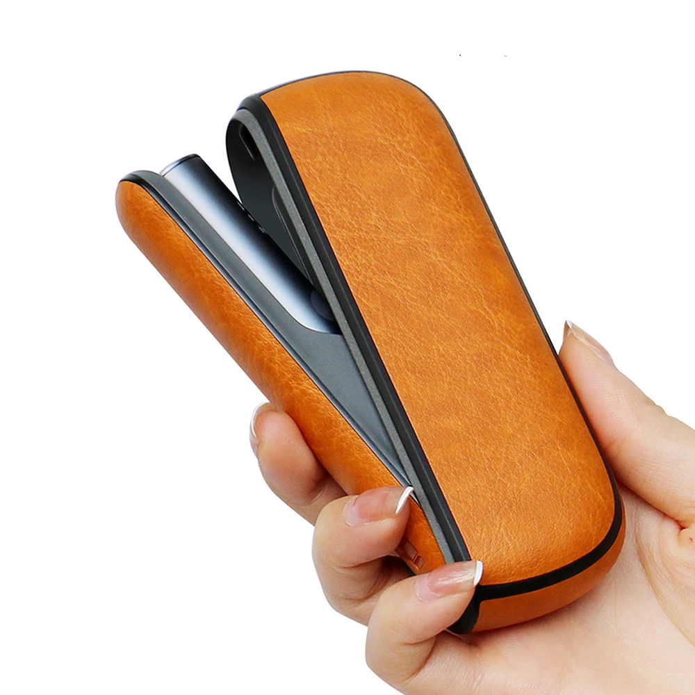 

New Full Leather Case with Side Cover For IQOS 4 Iluma Cases Shell Holder Pouch Storage Bag Protection Accessories