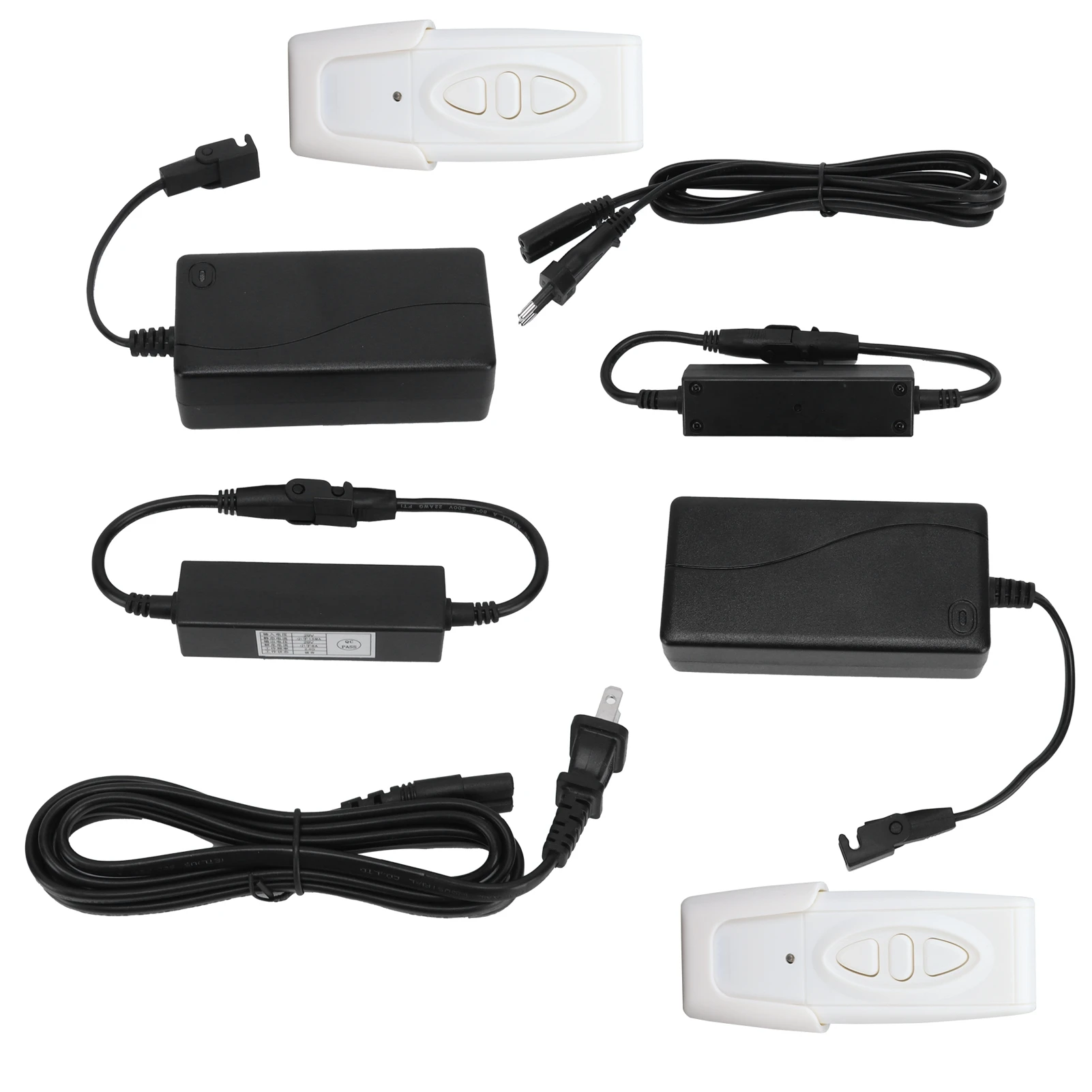 Controlador elétrico sem fio da mão, botão da cama, único motor, controlo a distância, 433.92, 100V-240V