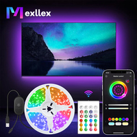 10M/15M RGB TV Backlight with Remote & APP Control, 16 Million Colors, USB Powerd LED Light for 75-120 inch, Bedroom, Living Roo