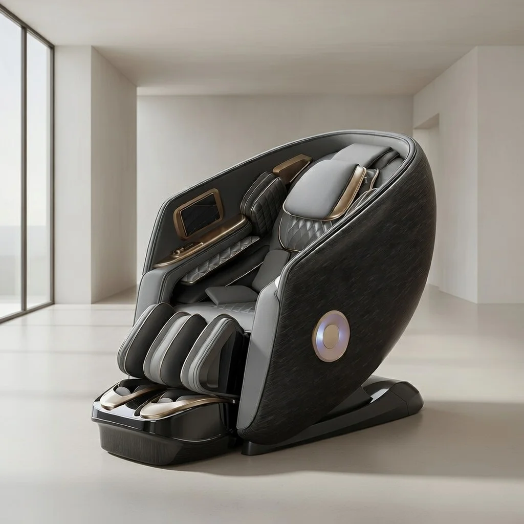 Luxury RENOVACARE PRMC-F01 Dual Core 6D Jade Massage Chair Full Body SL Track Graphene Heating Thai Stretch Foot Roller Zero