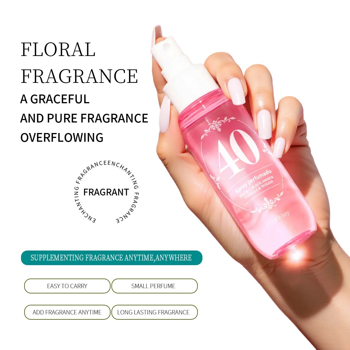 بخاخ معطر جو خالي من الكحول - عطر طبيعي يدوم طويلاً، غني بالزيت العطري البرازيلي المضغوط، أداء