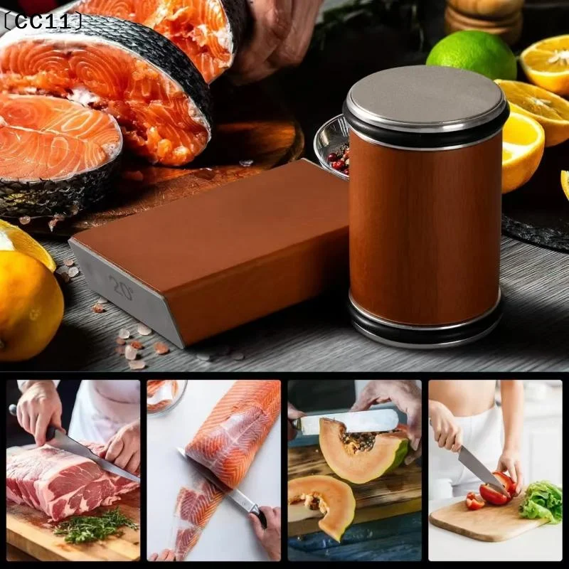 Rolling Knife Sharpener For Straight Edge Knife Sharpener Kit With 15/20° Degree Magnetic Angle Kitchen Knives Whetstone〔CC11〕