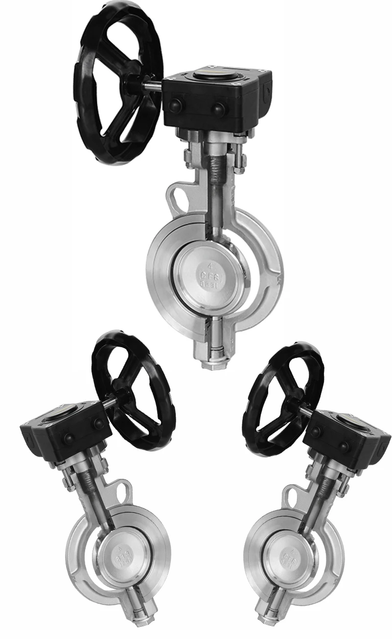 Direct Sales of Customized High Performance Manual Butterfly Valve Turbine Wafer Type Double Eccentric-Made in China