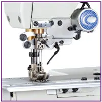 Three-needle and five-wire direct-drive thin cylinder interlock sewing machine CTD9713