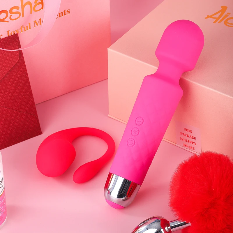 AIERSHA ألعاب جنسية للنساء AV عصا هزاز البيض المكونات الشرج البظر محفز مع زيوت التشحيم زوجين هدية عيد الحب #5