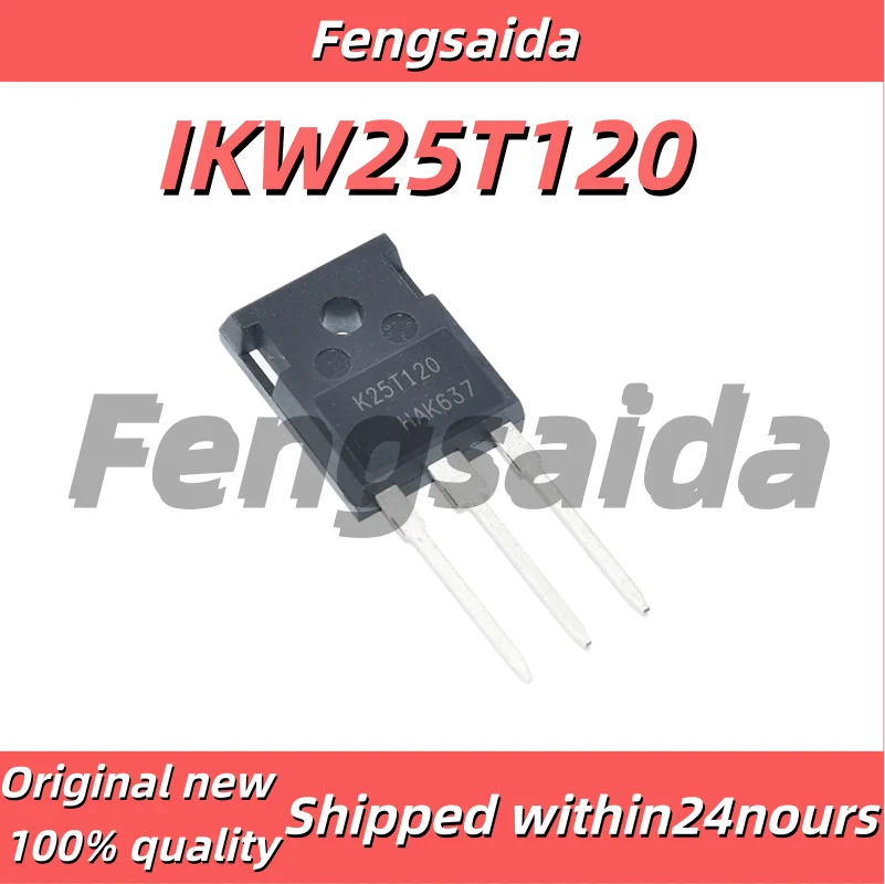 (5pcs) 100% original New K25T120 Induction Furnace Power Tube 25A 1200V IKW25T120 New
