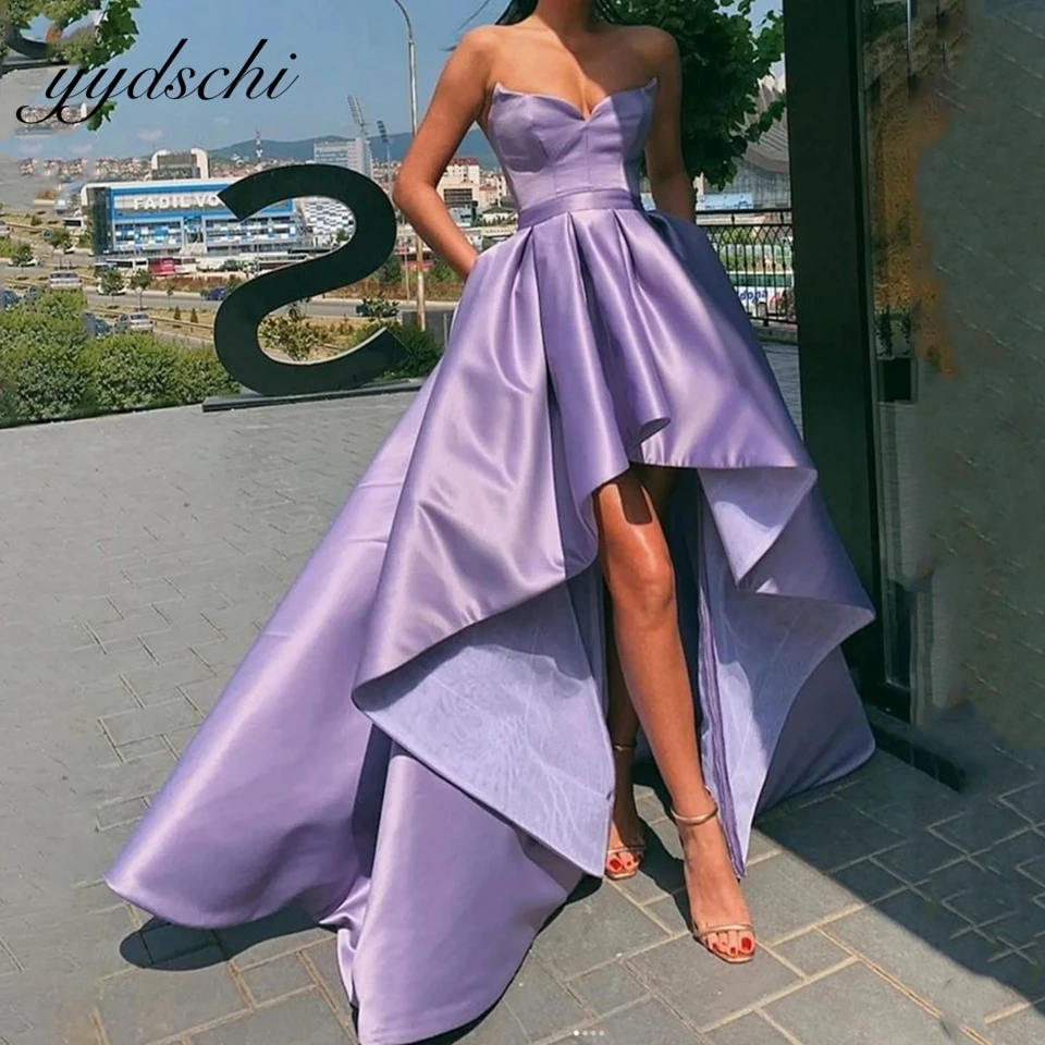 

Evening Dress New Satin Prom Party Evening Dresses Vestido De Noiva Sereia Gown Robe De Soiree Frock 2025 Pleat Strapless