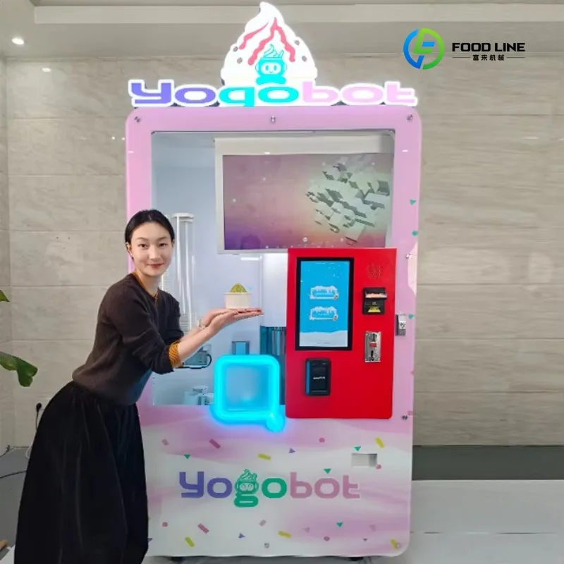 FL Customized Best-selling  Unmanned Self-service Ice Cream Vending Machines in Shopping Malls Parks Outdoor Commercial Areas