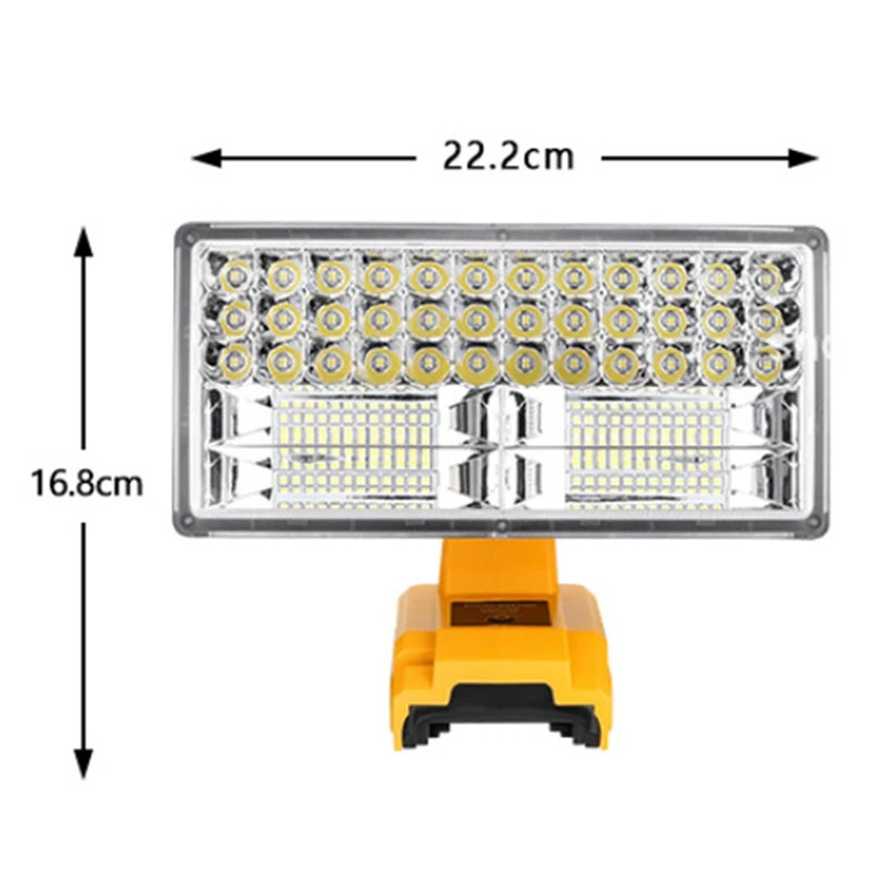 자동차 수리용 무선 야외 작업등, Dewalt 14.4-20V 리튬 이온 배터리용 LED 작업등, 40W, 4200LM