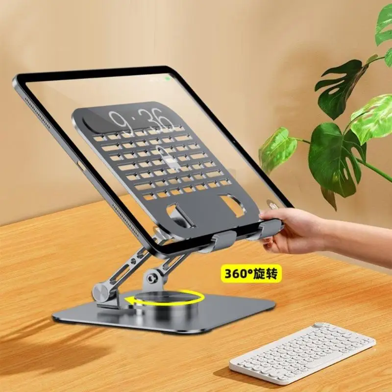 896f محمول كمبيوتر محمول حامل قابلة للطي قاعدة الدفتر الدفتر حامل 360 درجة قابلة للتدوير كمبيوتر محمول قوس تبريد الكمبيوتر #5
