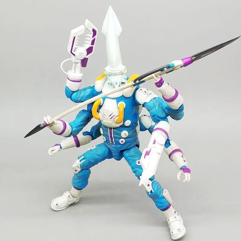 

6-дюймовая фигурка, Коллекционная модель, воин, краб, механоидная игрушка-акула, гуманоидная фигурка океанского животного, произведение искусства, предмет