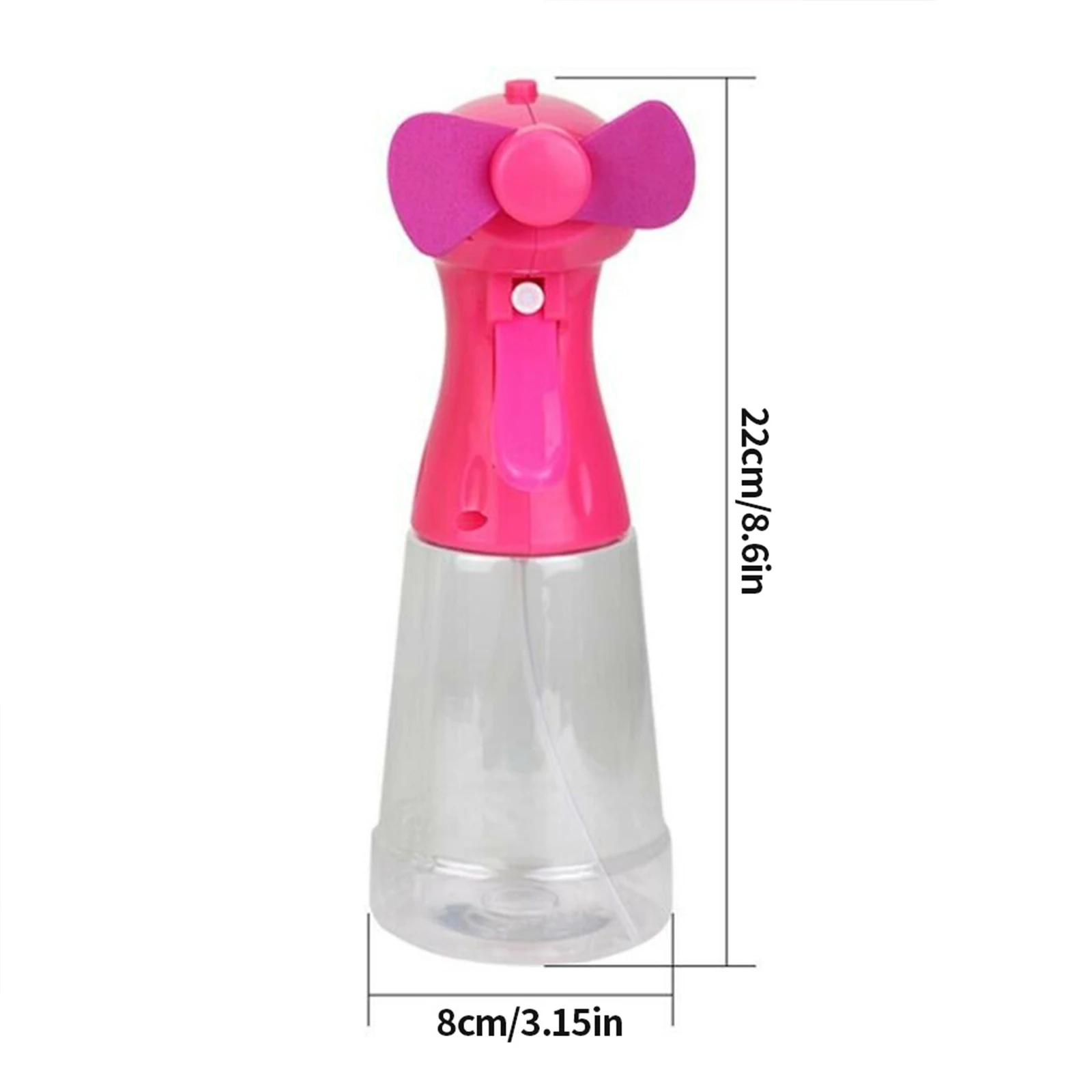 Handheld Fan Portable Spray Bottle With Mini Fan 6 Colors Plastic Water Mist Fan For Outdoor Office School Summer Useful