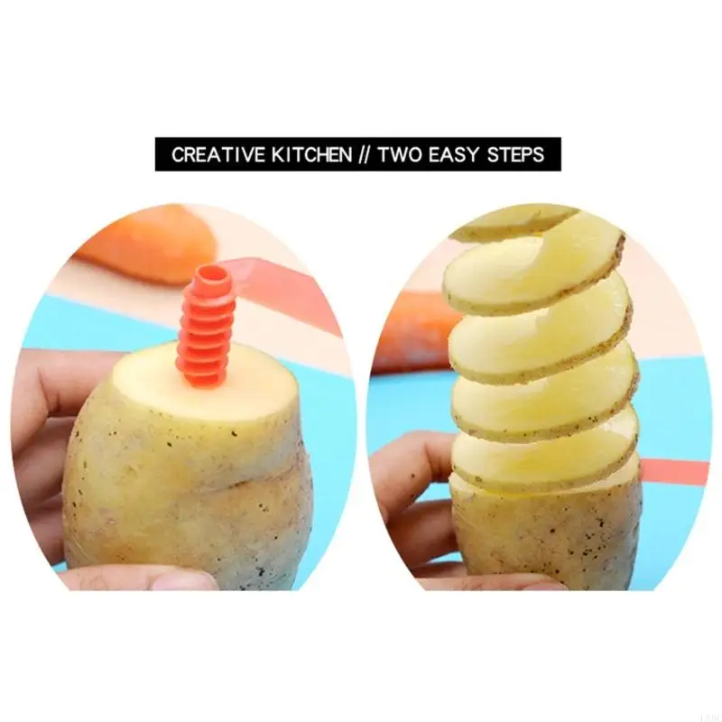 LX0C Vegetable Spirals Cutter Potato Cutter For Easily Cucumber And Carrot Slices