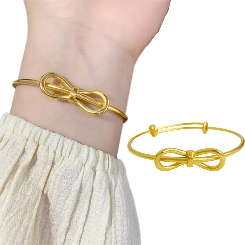 أزياء حلوة Bowknot أساور فاخرة قابل للتعديل القوس الكفة الإسورة للماء جولة القوس تصميم سوار مجوهرات الحياة اليومية