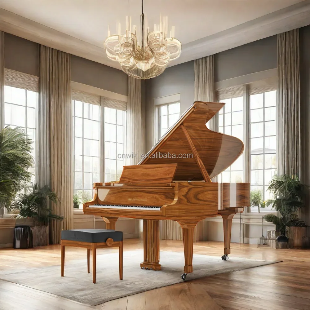 grand piano brown acoustic for school piano