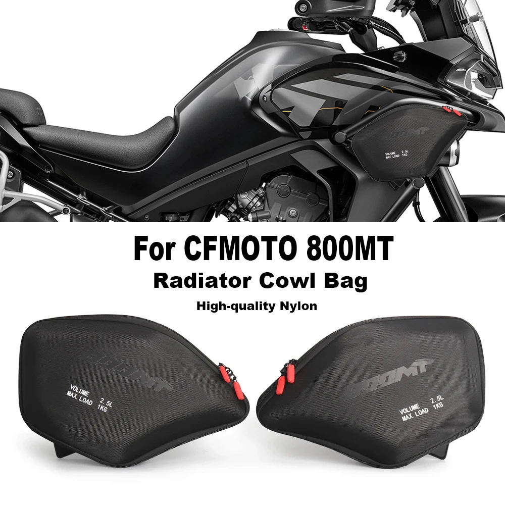 

For CFMOTO 800MT 2022 2023 2024 2025 Motorcycle Accessories Side Fairing Panel Radiator Cowl Bag Tool Storage Bags