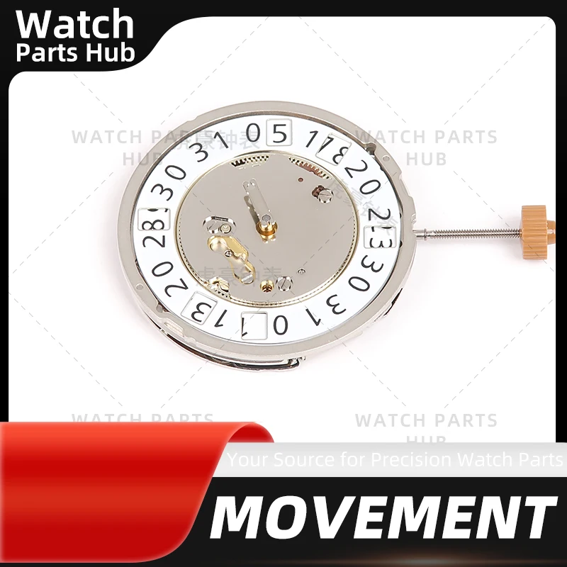 Ronda-حركة ساعة كوارتز ، ساعة أصلية ، العلامة التجارية الجديدة ، الأبيض ، الذهب ، 12 نقطة ، آلة القلب ، 6004b