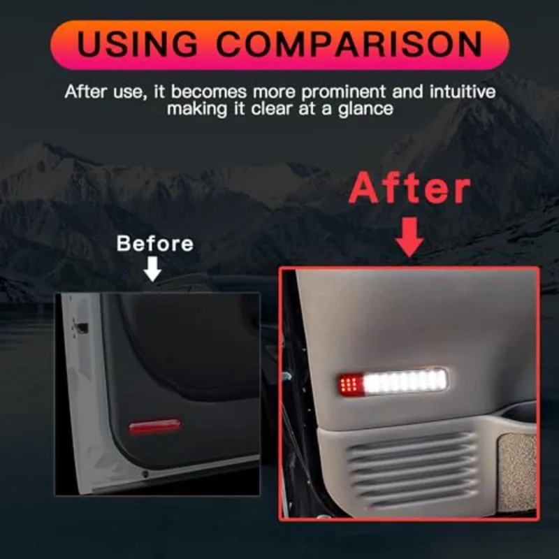 2Pcs For Chevrolet GMC C/K 1500 2500 3500 Tahoe Yukon Suburban Avalanche Silverado LED Door Panel Welcome Lights Courtesy Lamps view 3