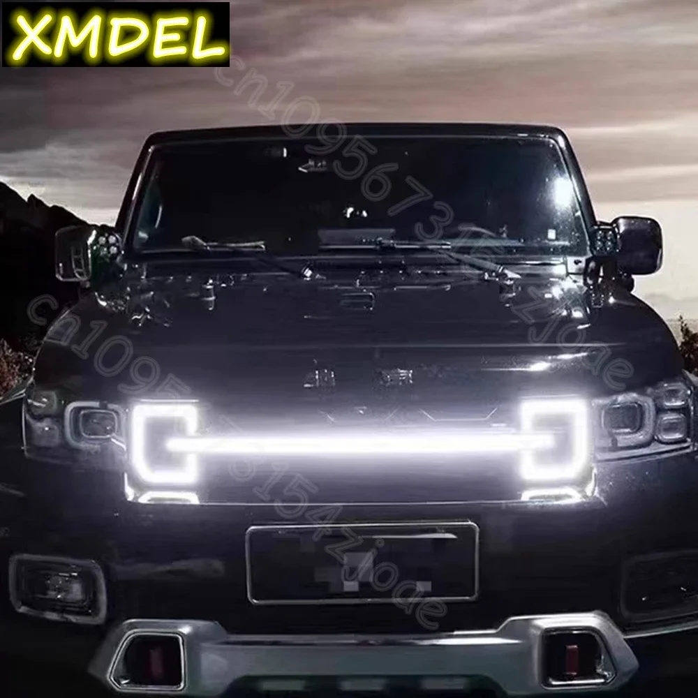 

CAR STYLING For Baic BJ40 Plus Ickx K2 2021-2022 Front Grille Emitting Accessories for Tuning Vehicles Exterior Part Automobiles