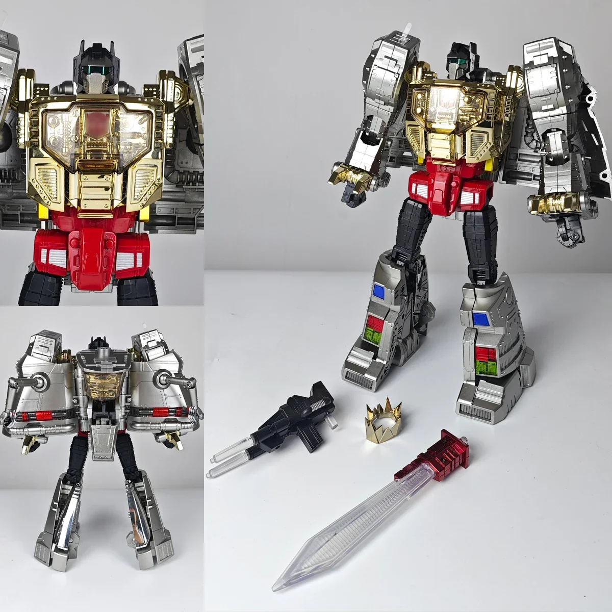 Grimlock Mp-08 Transformation ของเล่น Mp08 สีโลหะขยาย Ko รุ่น 29 ซม.Action Figure Collection โต๊ะของเล่น