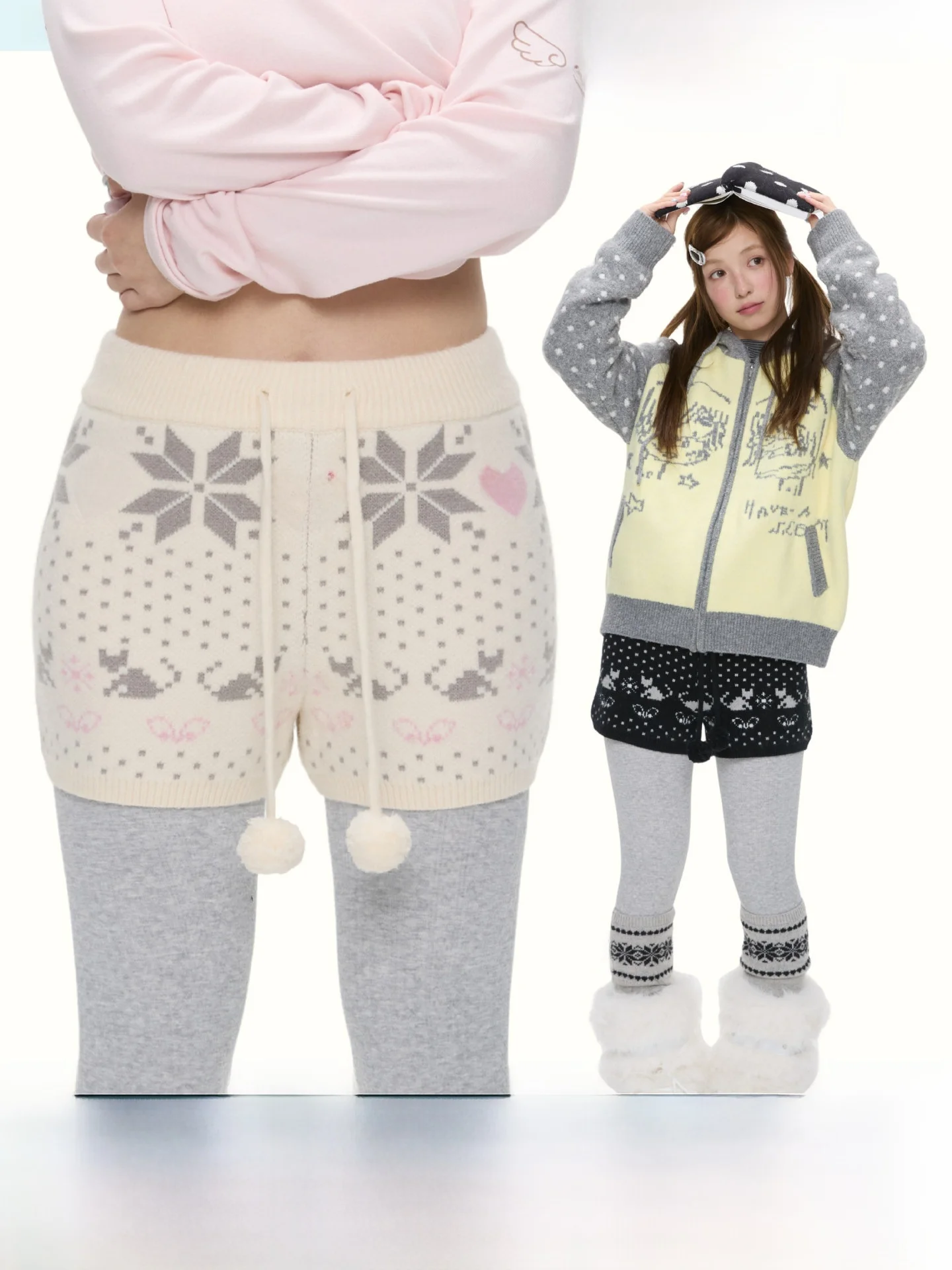 

Теплые трикотажные брюки с высокой талией, женские зимние модные повседневные брюки с прямыми штанинами в стиле ретро, нейлоновый материал