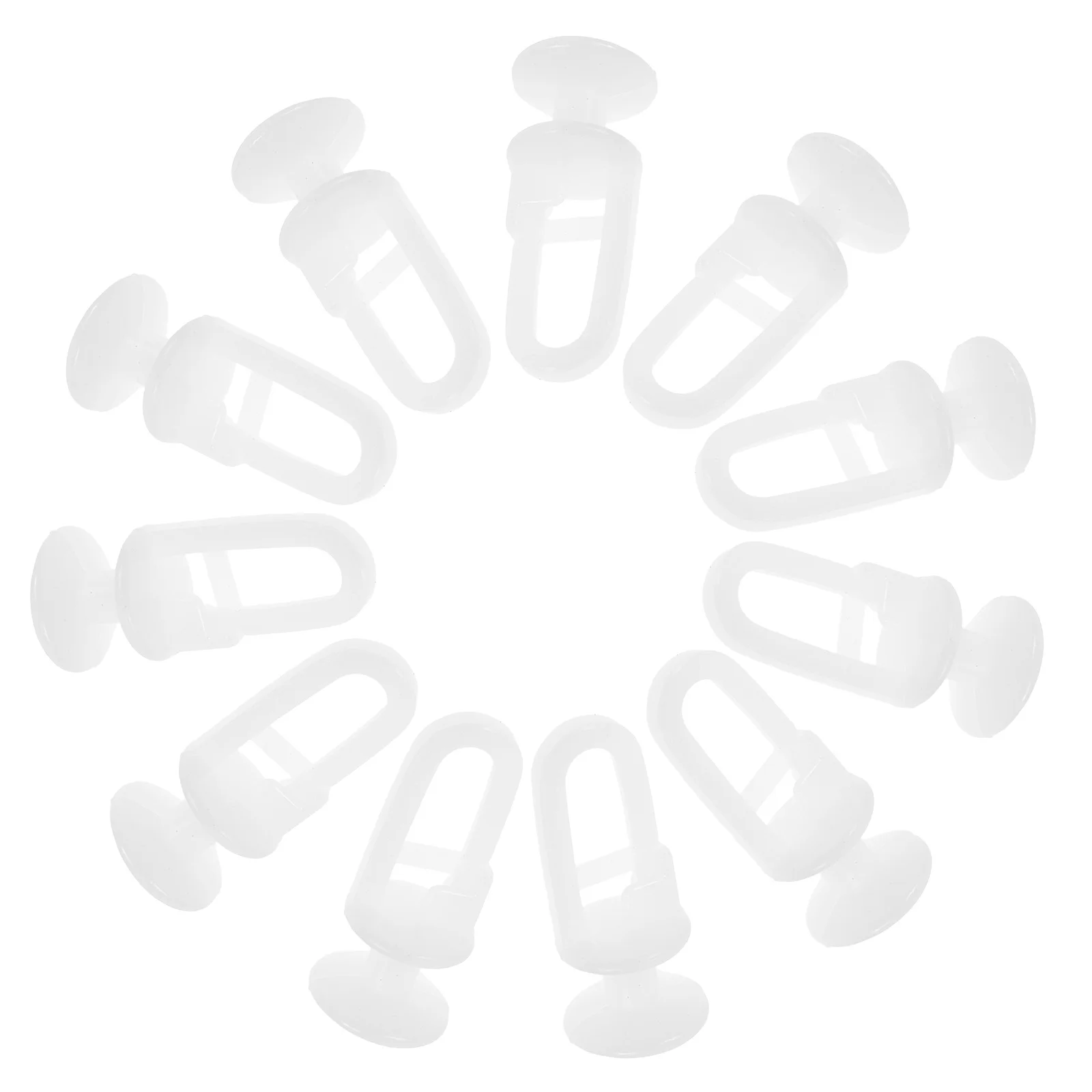 

50 pcs Glider Hooks Ceiling Track Rollers Plastic Curtain Track Sliders Smooth Operation Pvc Material Versatile For