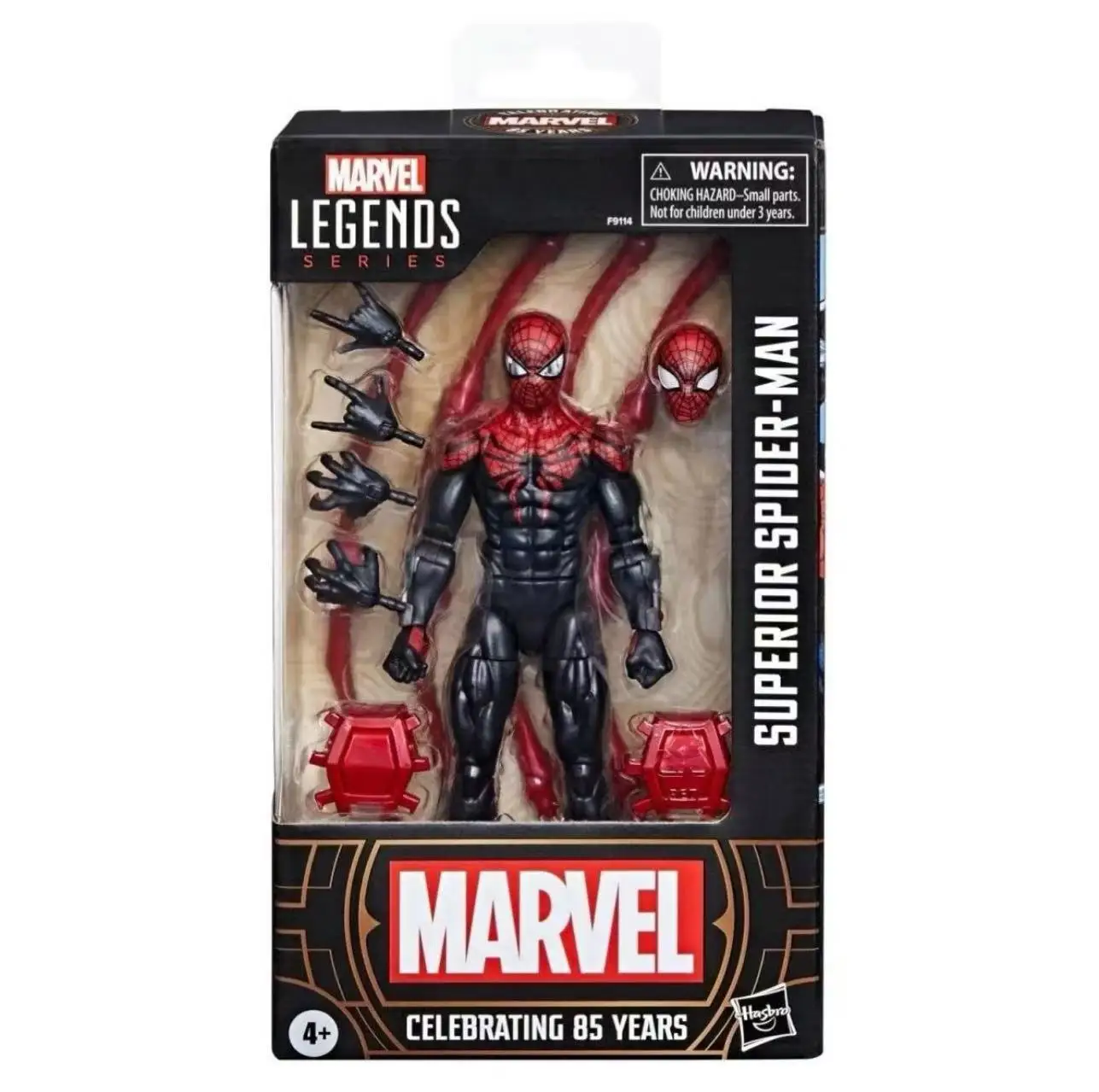 

New Spider Man Marvel Legend Series Advanced Spider Man 85th Anniversary Action Doll Model Toy Gift Collection