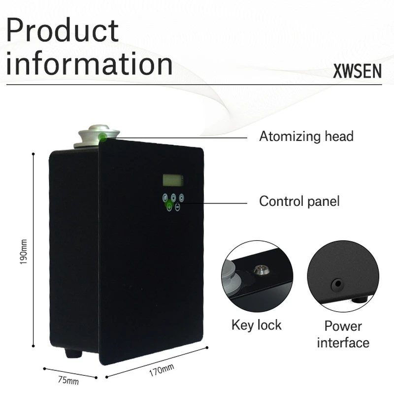 Difusor de aroma de aceite esencial de máquina de aire aromático de fragancia de Control de aplicación Wifi con HVAC para tienda de oficina de Hotel