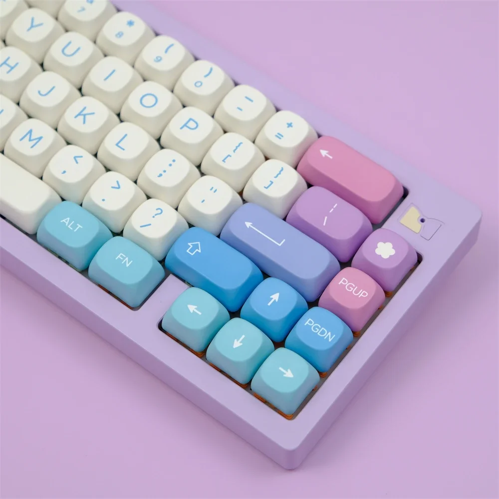 KBCaps PBT المواد 129 مفتاح الجنية MOA الشخصي صبغ التسامي Keycap يناسب MX التبديل 61/64/68/75/86/98/104 لوحة المفاتيح الميكانيكية